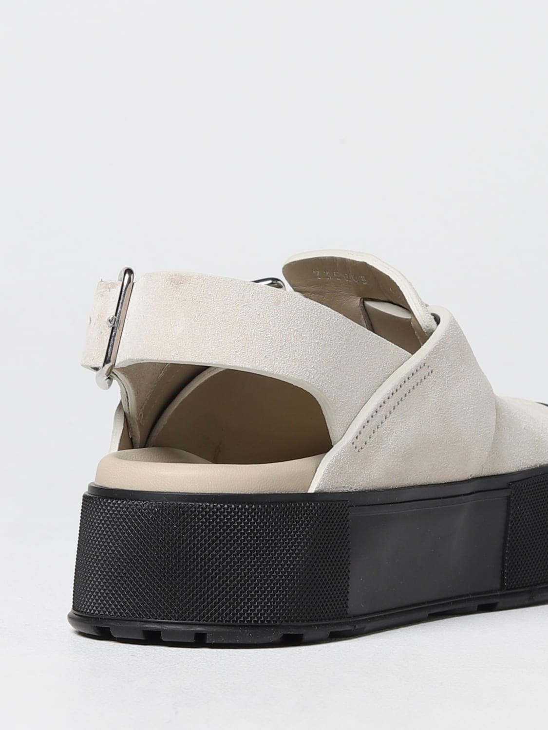 McQueen Outlet: Mount Slick mules in suede - Beige | McQueen