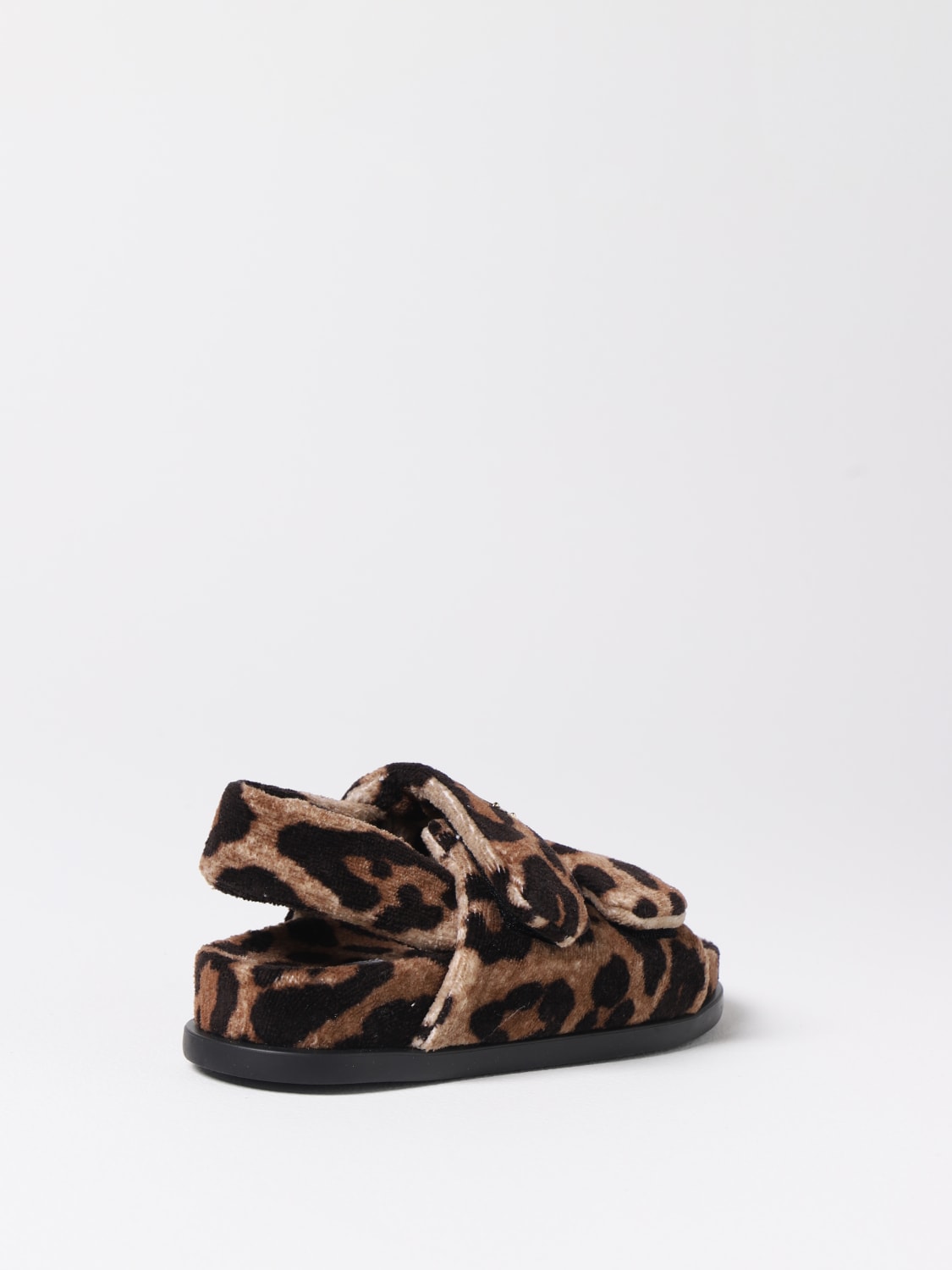 DOLCE & GABBANA SCARPE: Sandalo Flash Dolce & Gabbana in spugna stampa animalier, Fantasia - Img 3