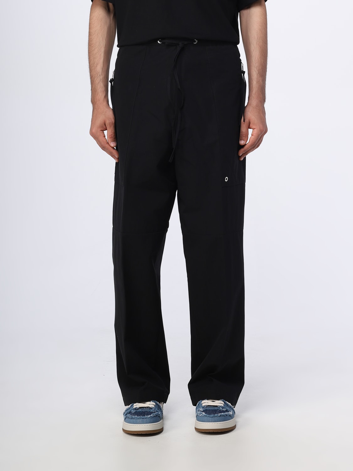 FENDI PANTS: Fendi cotton pants, Black - Img 1