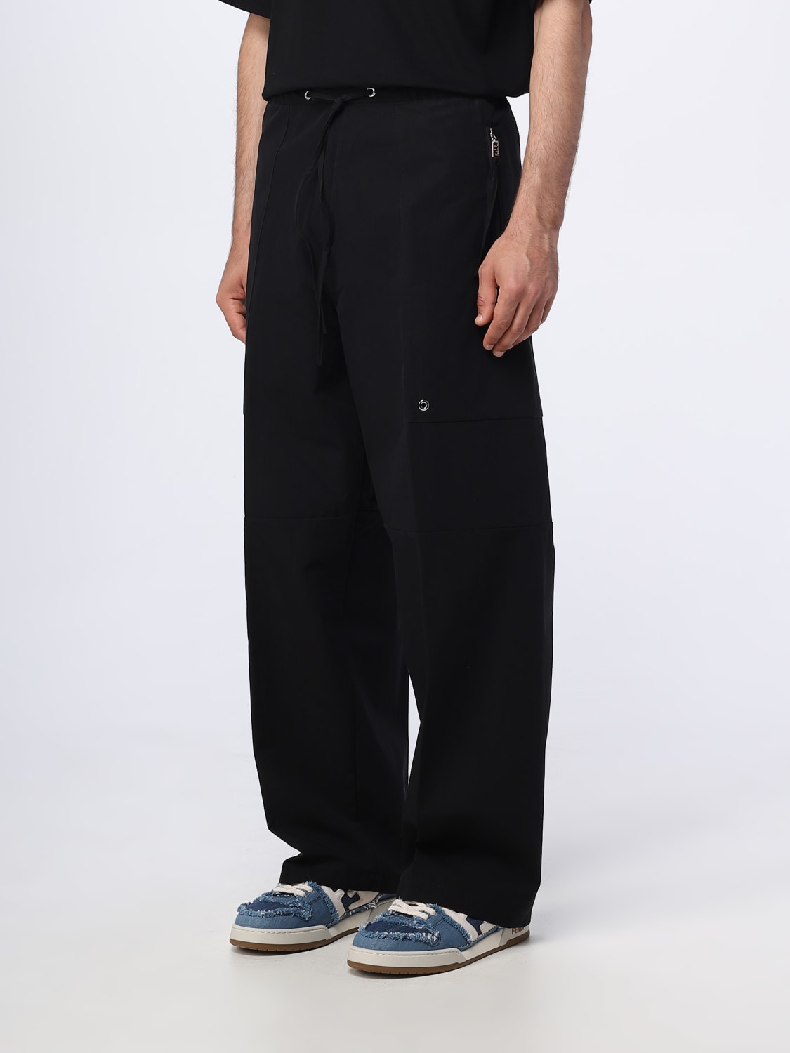 FENDI PANTS: Fendi cotton pants, Black - Img 4