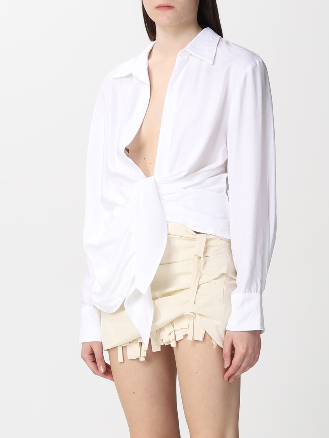 JACQUEMUS SHIRT: Shirt woman Jacquemus, White - Img 4