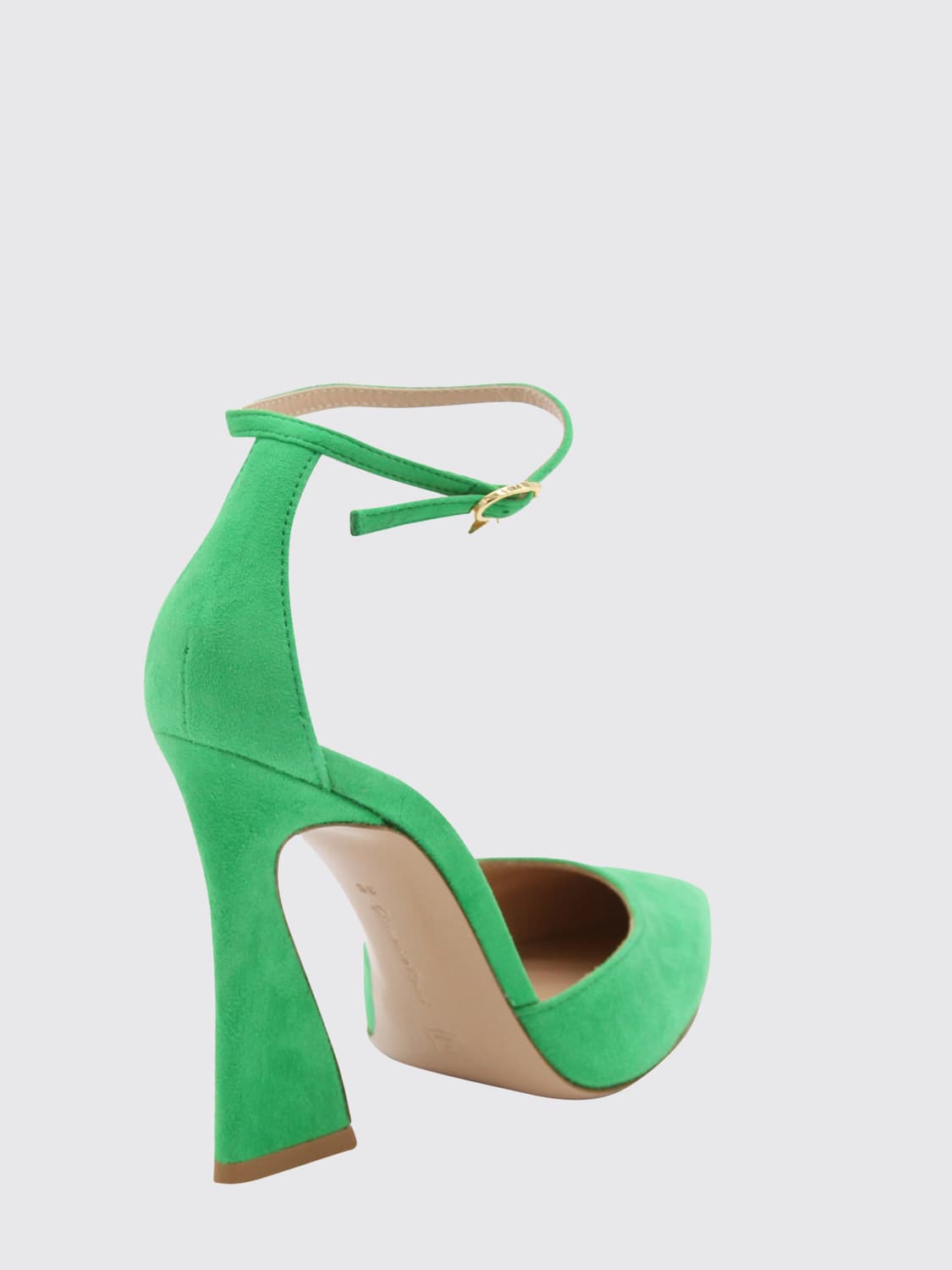 GIANVITO ROSSI SCARPE CON TACCO: Décolleté Aura Gianvito Rossi in pelle scamosciata, Verde - Img 2