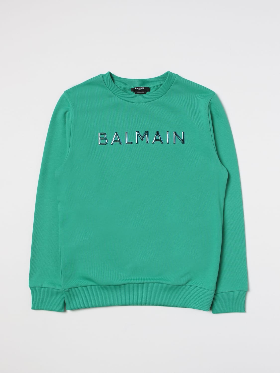 BALMAIN SWEATER: Sweater kids Balmain Kids, Green - Img 1
