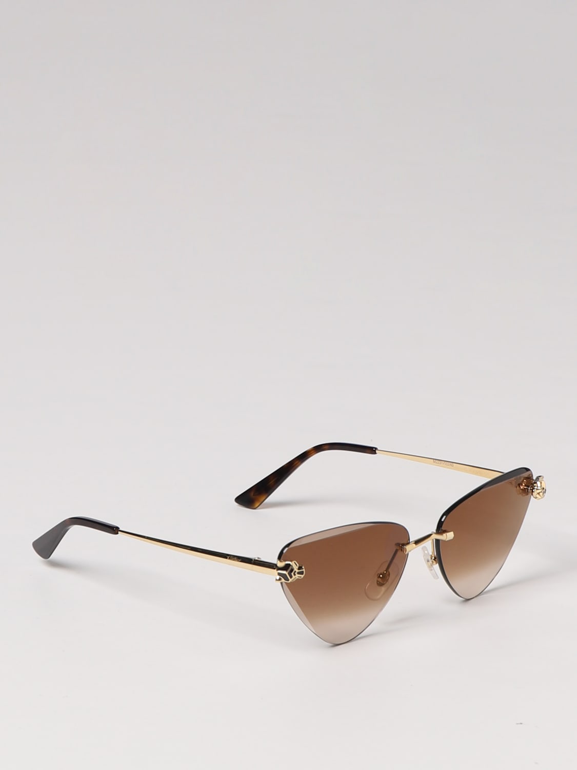 CARTIER SUNGLASSES: Glasses woman Cartier, Gold - Img 1