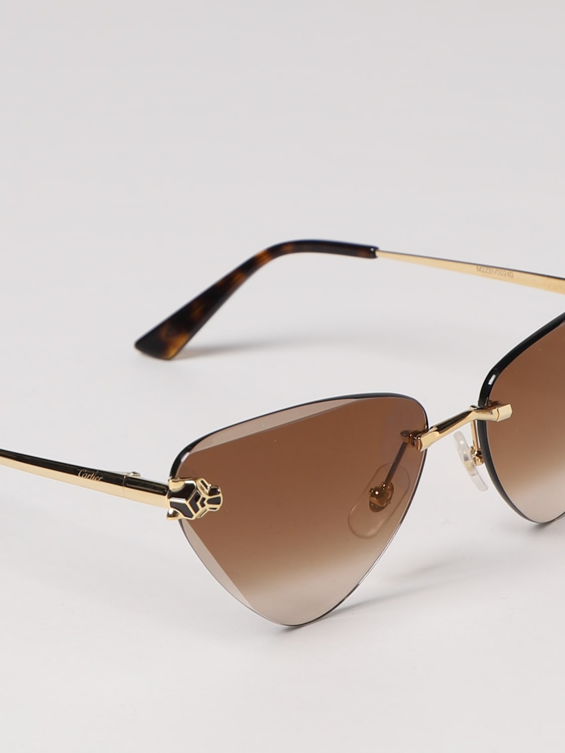 CARTIER SUNGLASSES: Glasses woman Cartier, Gold - Img 4