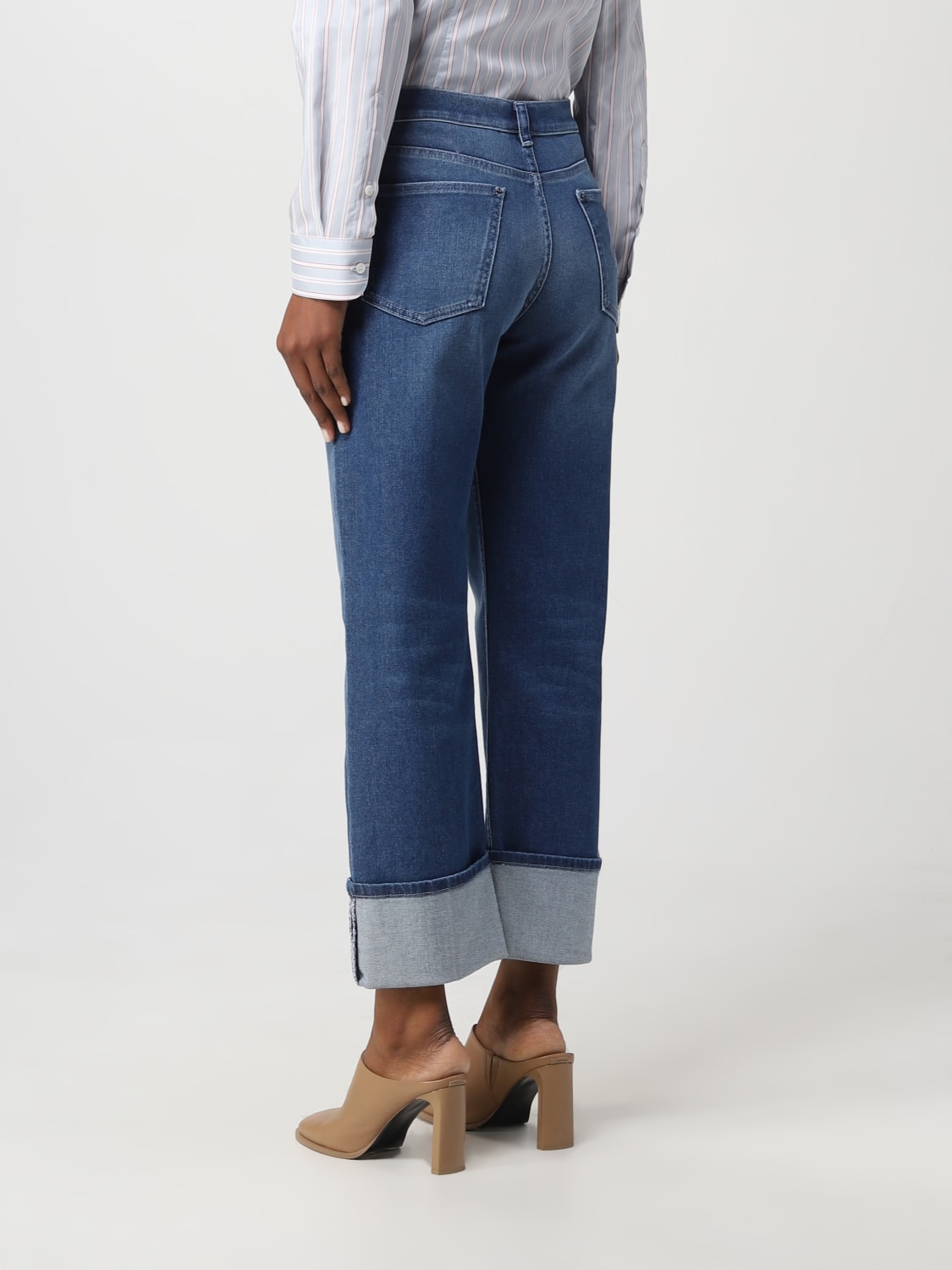 パンツ GIORGIO ARMANI Woman Pants Navy 3SHPP0VWT040L UBJ9 Giorgio Armani Outlet: Pants woman - Navy | Giorgio Armani