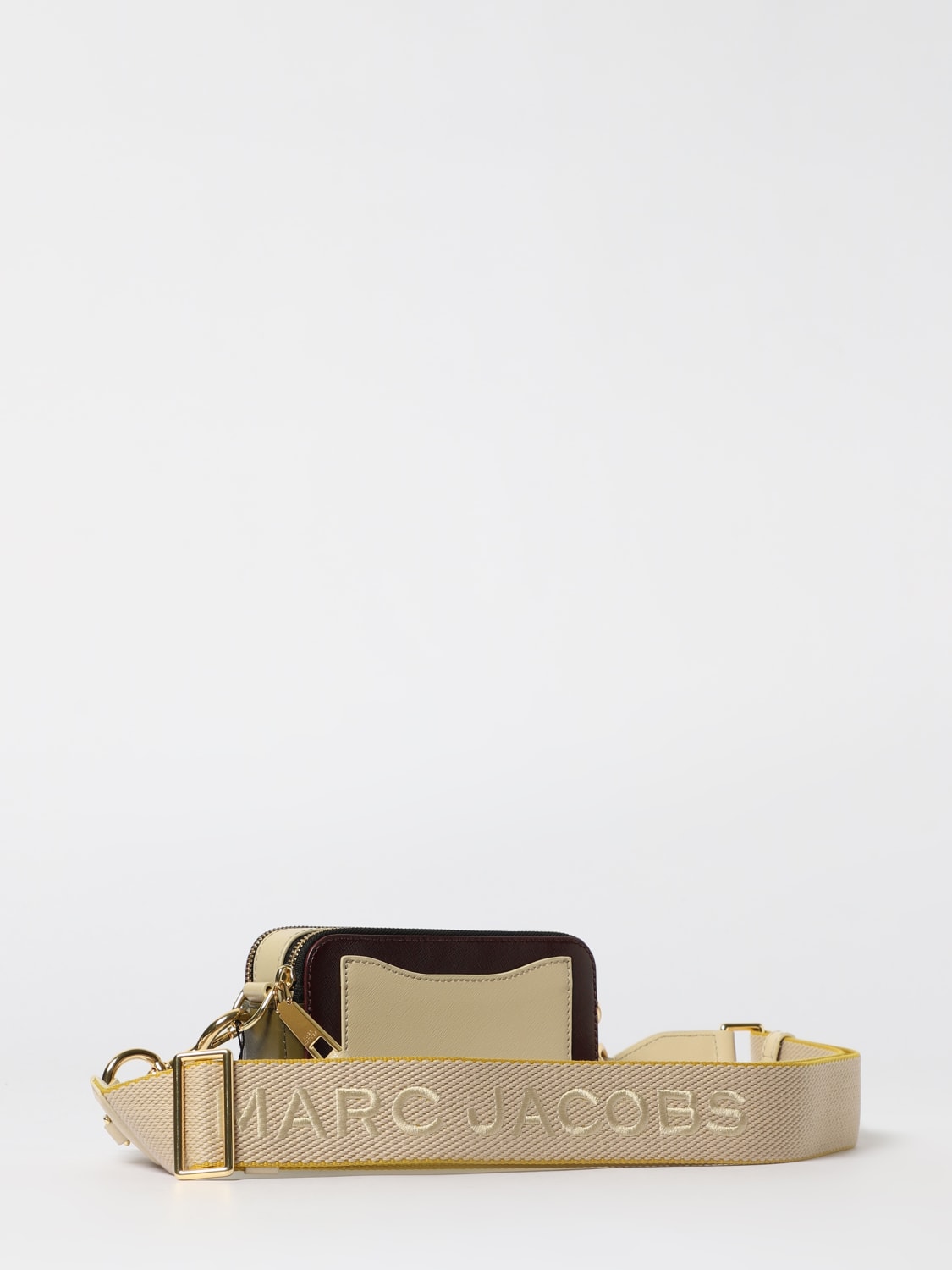 MARC JACOBS BORSA MINI: Borsa The Snapshot Marc Jacobs in pelle stampa cocco, Viola - Img 2