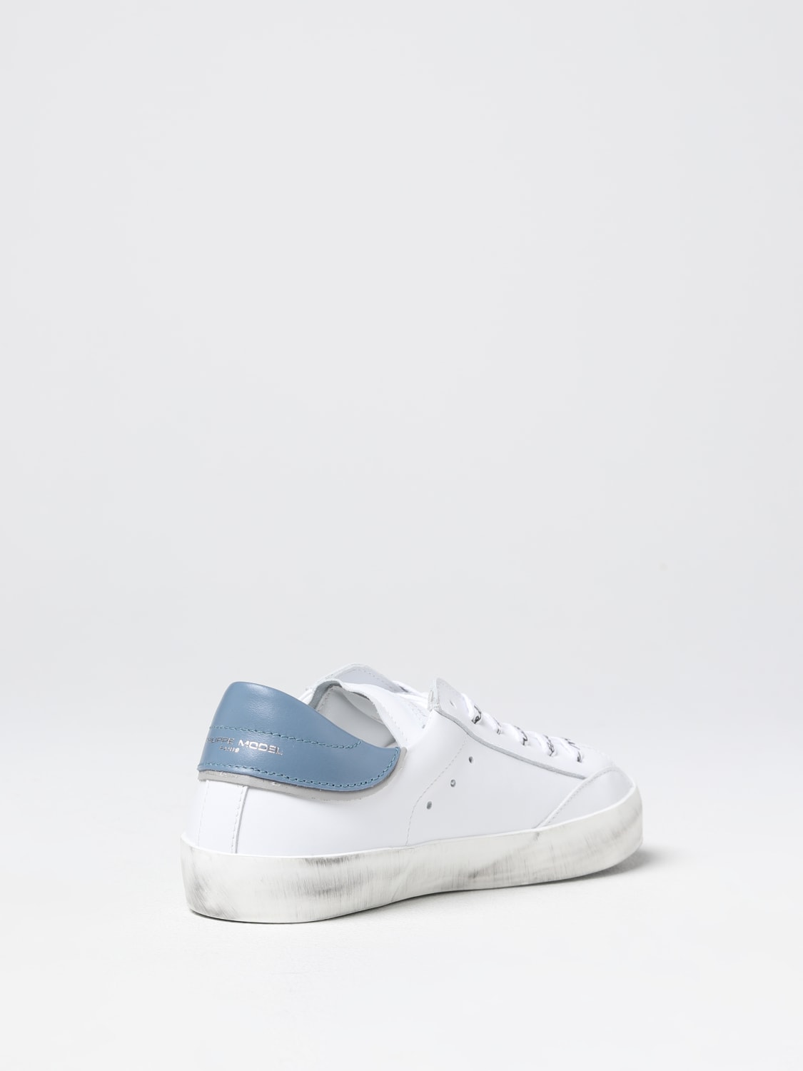 PHILIPPE MODEL JUNIOR SNEAKERS: Sneakers Philippe Model Junior in pelle, Bianco - Img 3