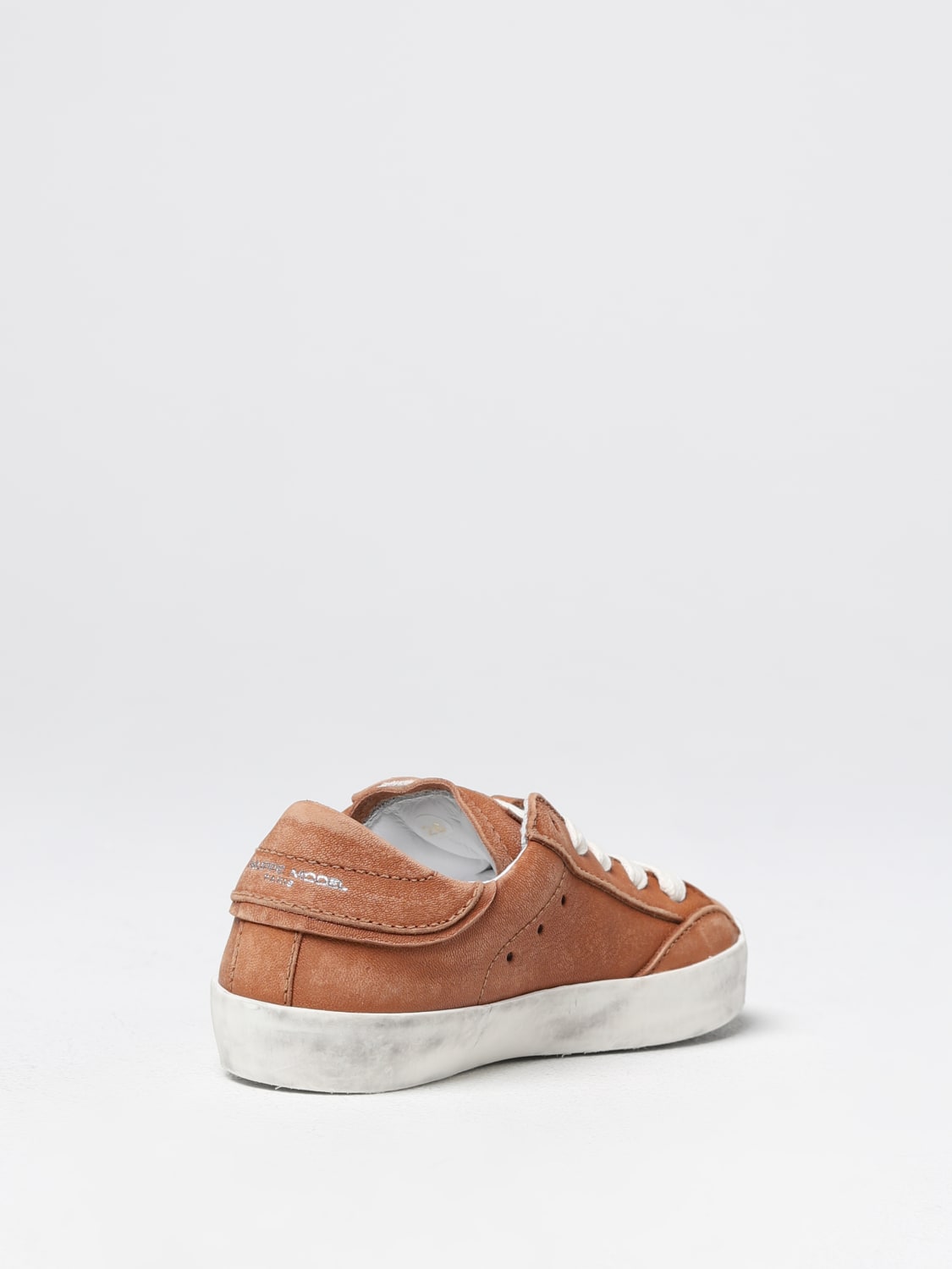 PHILIPPE MODEL JUNIOR SNEAKERS: Sneakers Philippe Model Junior in camoscio used , Marrone - Img 3