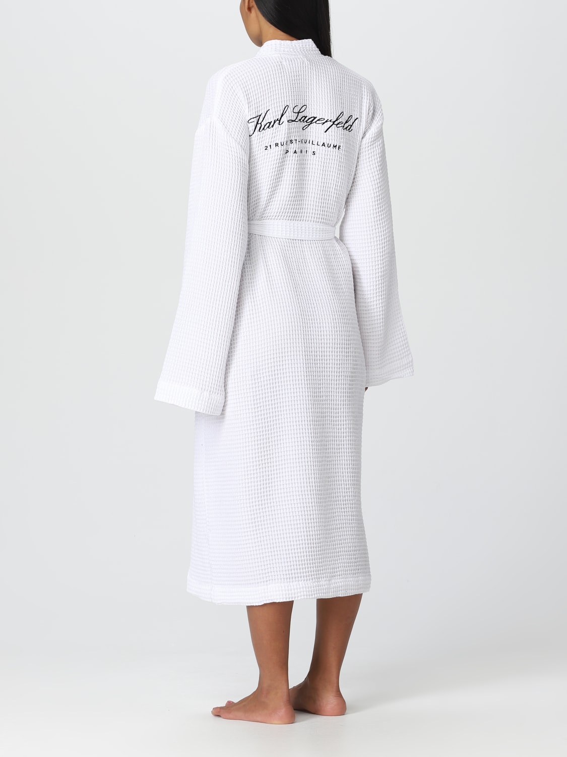 KARL LAGERFELD BATHROBES: Jumpsuits woman Karl Lagerfeld, White - Img 2