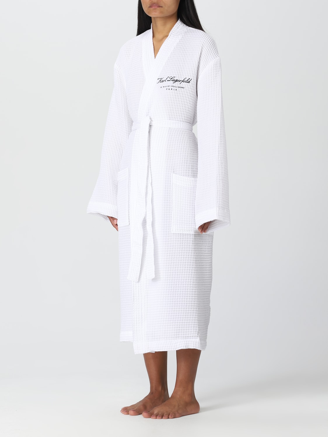 KARL LAGERFELD BATHROBES: Jumpsuits woman Karl Lagerfeld, White - Img 3