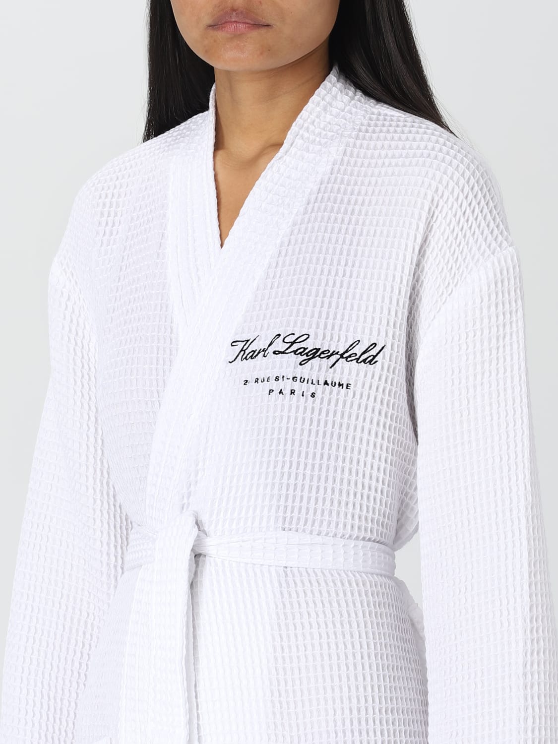 KARL LAGERFELD BATHROBES: Jumpsuits woman Karl Lagerfeld, White - Img 4