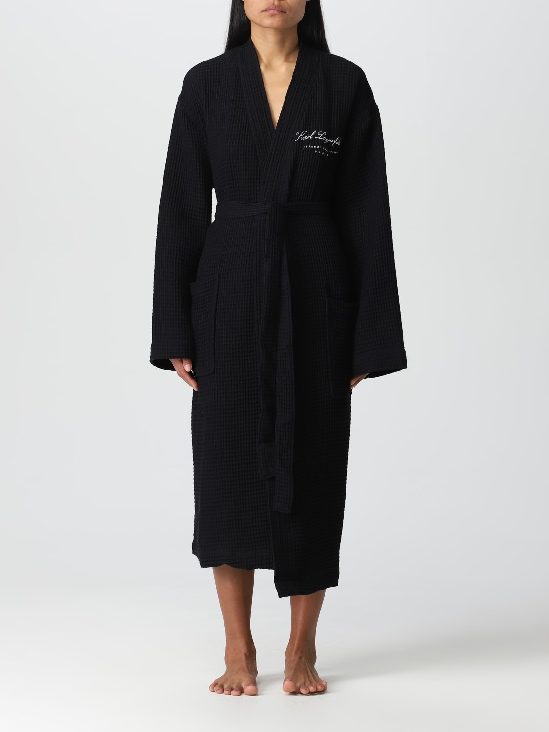 KARL LAGERFELD BATHROBES: ジャンプスーツ レディース Karl Lagerfeld, ブラック - Img 1