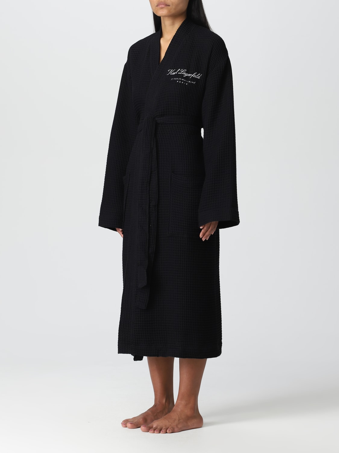 KARL LAGERFELD BATHROBES: ジャンプスーツ レディース Karl Lagerfeld, ブラック - Img 3