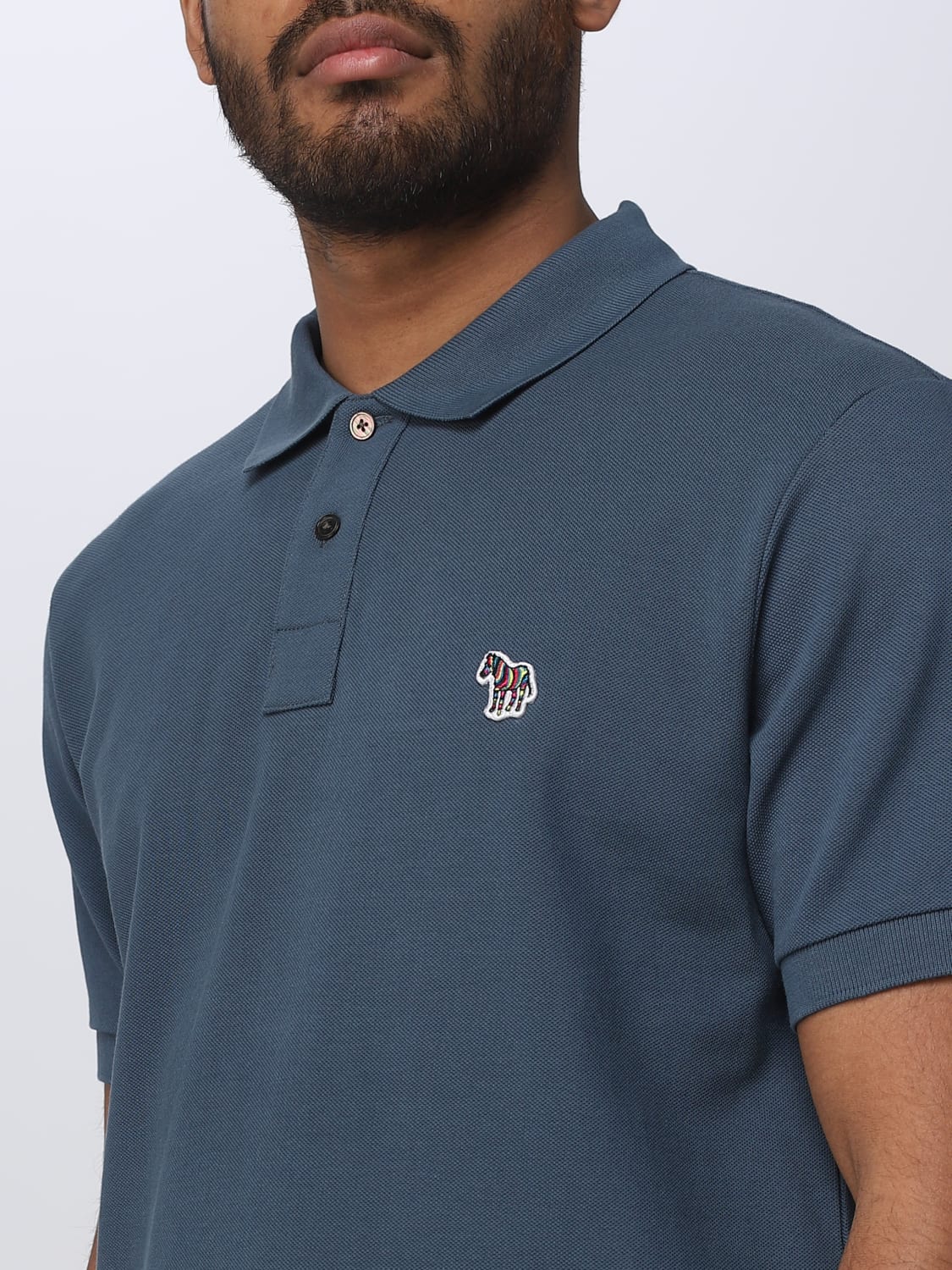 PS PAUL SMITH POLO SHIRT: Polo shirt men Ps Paul Smith, Blue 1 - Img 3