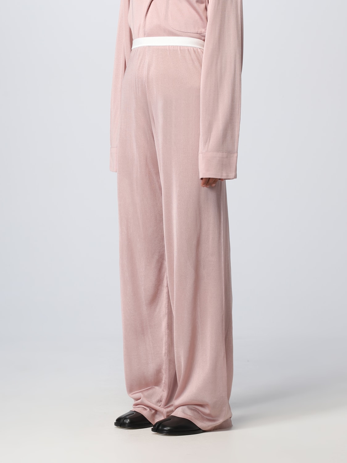 パンツ Maison Margiela S51KA0577 S18201 232 Trousers Pink Maison Margiela Outlet: Pants woman - Pink | Maison Margiela
