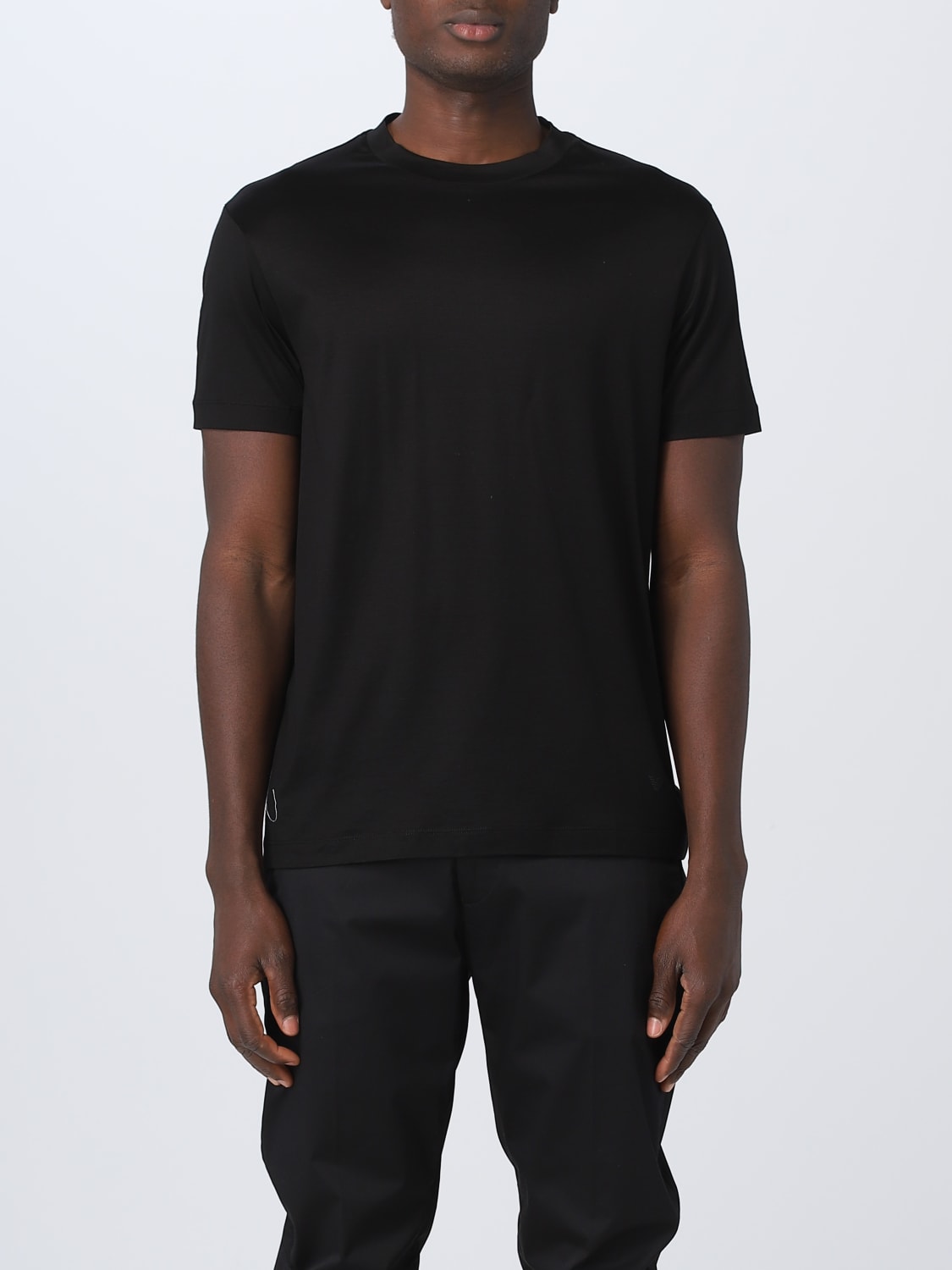 Giglio T-shirt Emporio Armani in lyocell e cotone