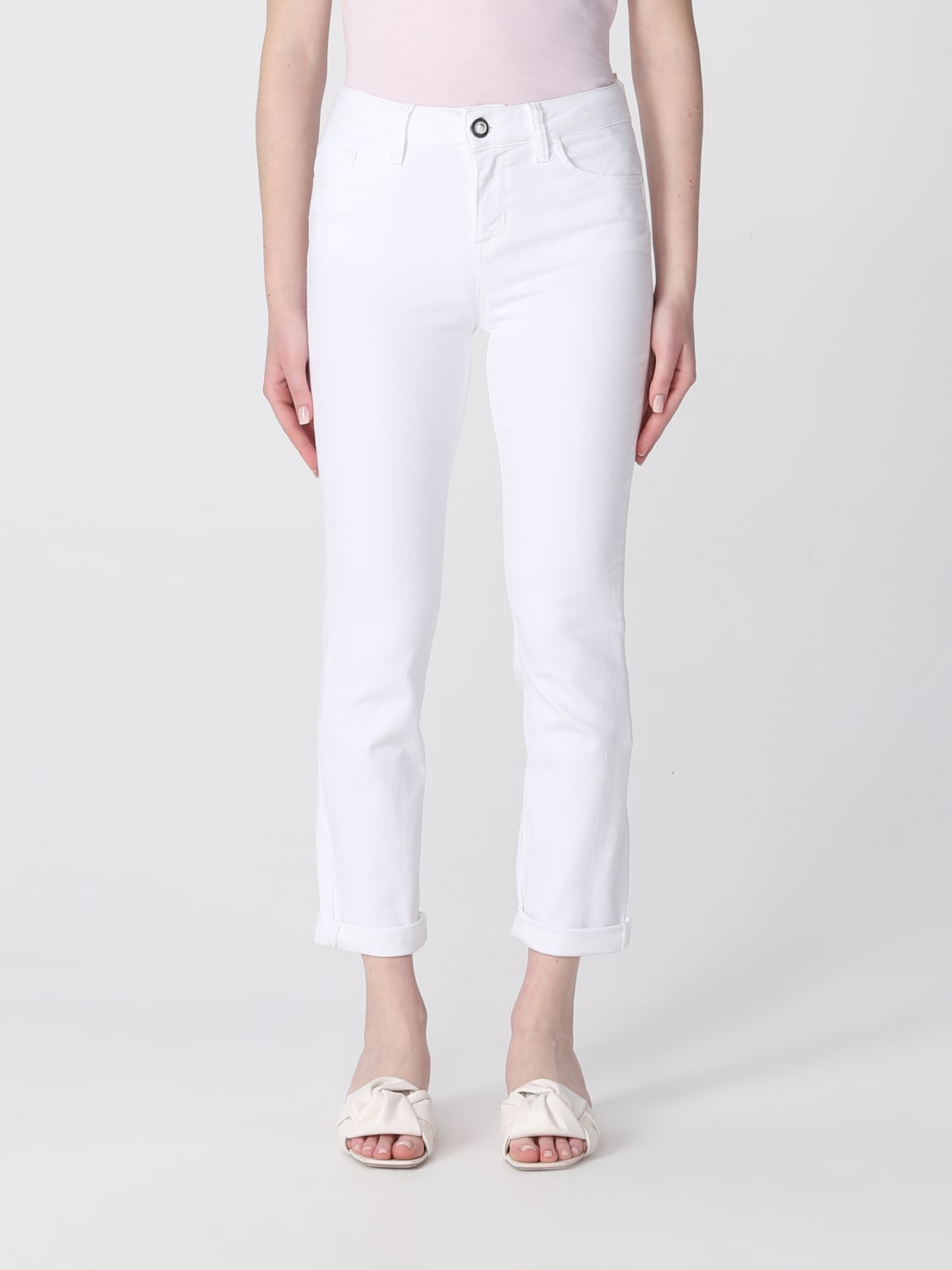 LIU JO JEANS: Pants woman Liu Jo, White - Img 1