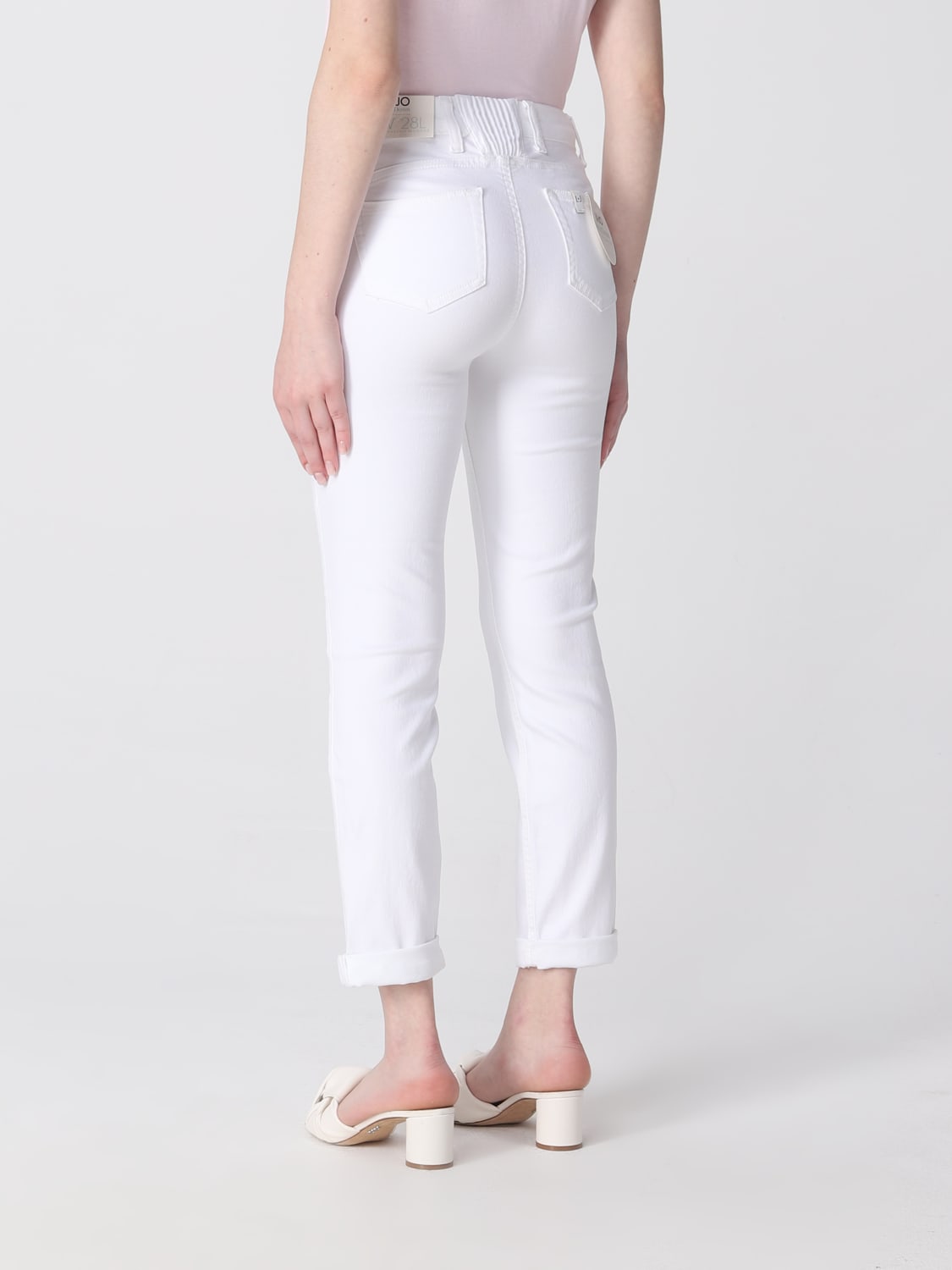 LIU JO JEANS: Pants woman Liu Jo, White - Img 2