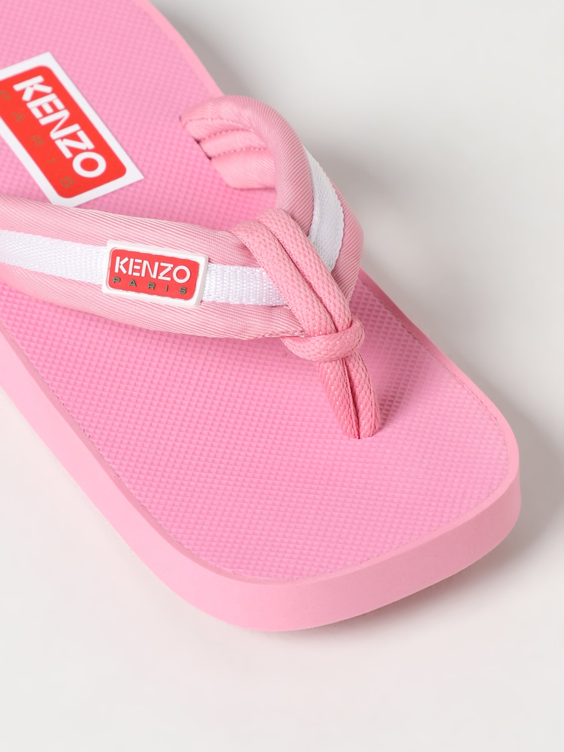 KENZO FLAT SANDALS: Shoes woman Kenzo, Pink - Img 4