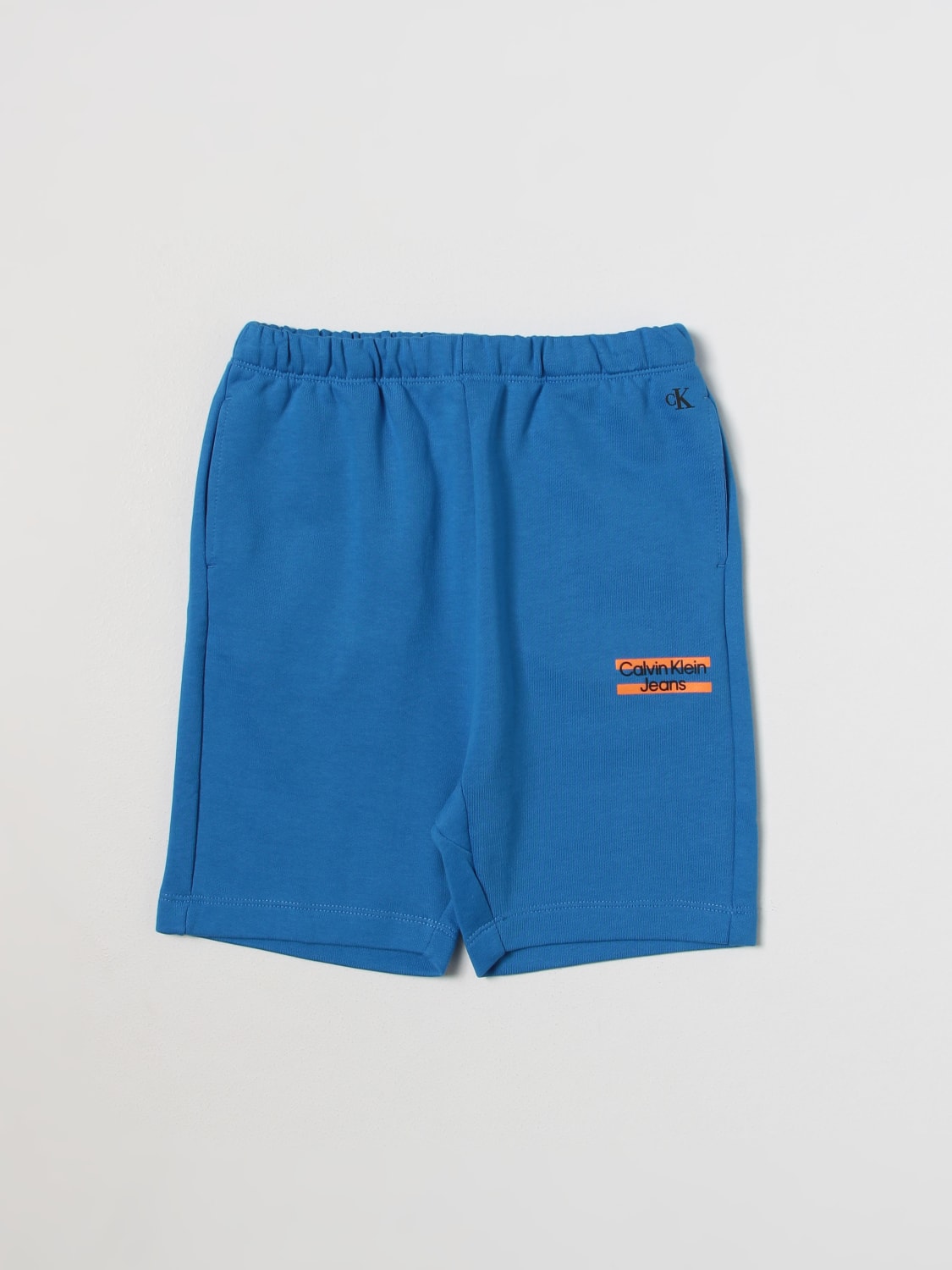 CALVIN KLEIN JEANS SHORTS: Shorts kids Calvin Klein Jeans, Blue - Img 1