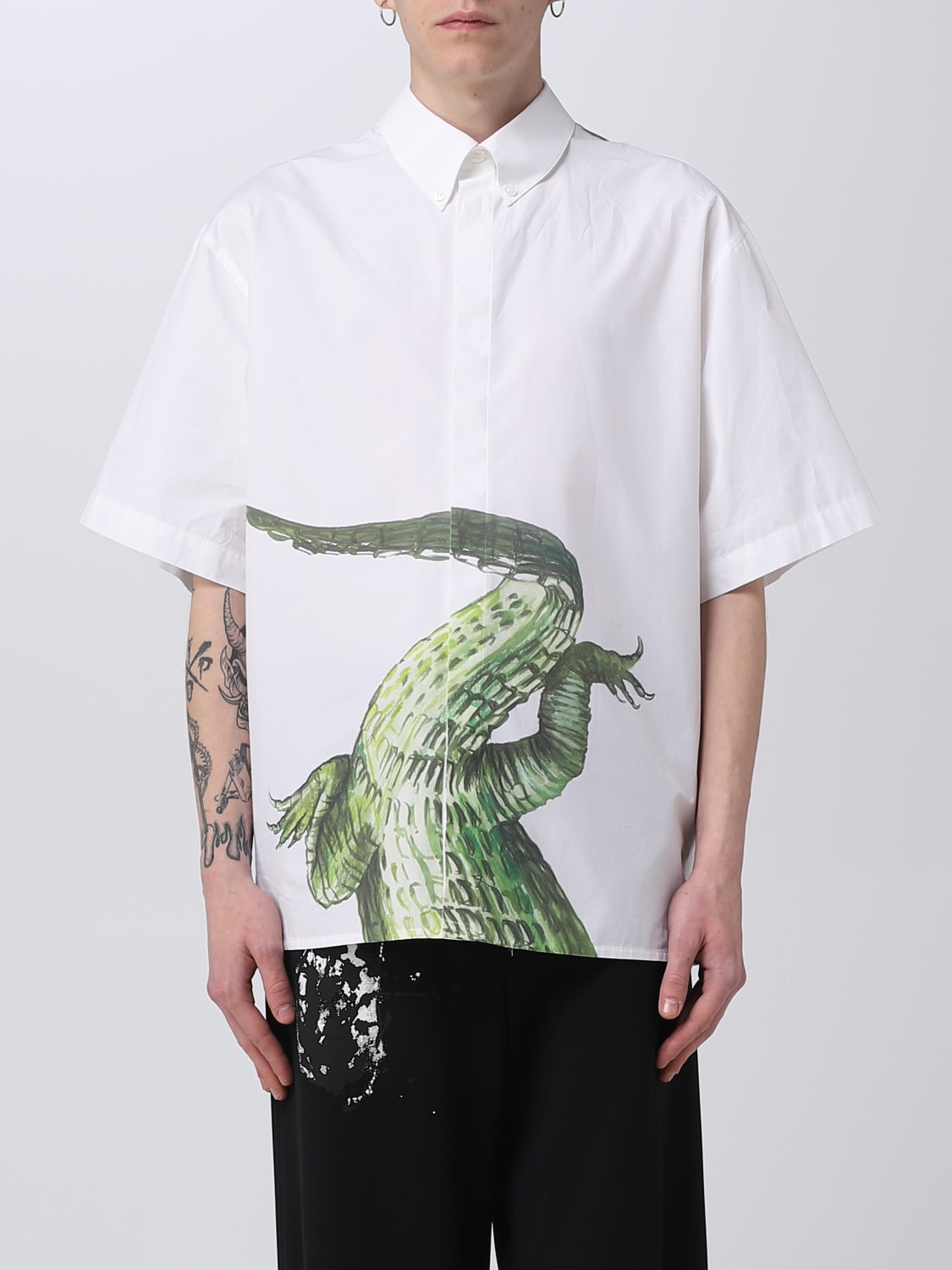 MSGM CAMISA: Camisa hombre MSGM, Blanco - Img 1