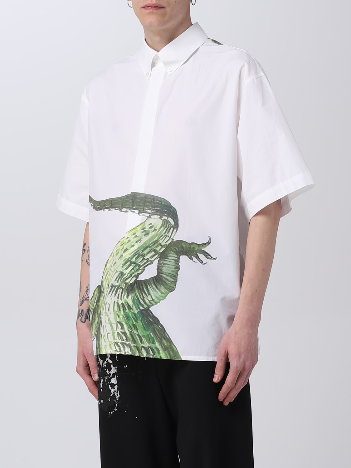 MSGM CAMISA: Camisa hombre MSGM, Blanco - Img 4