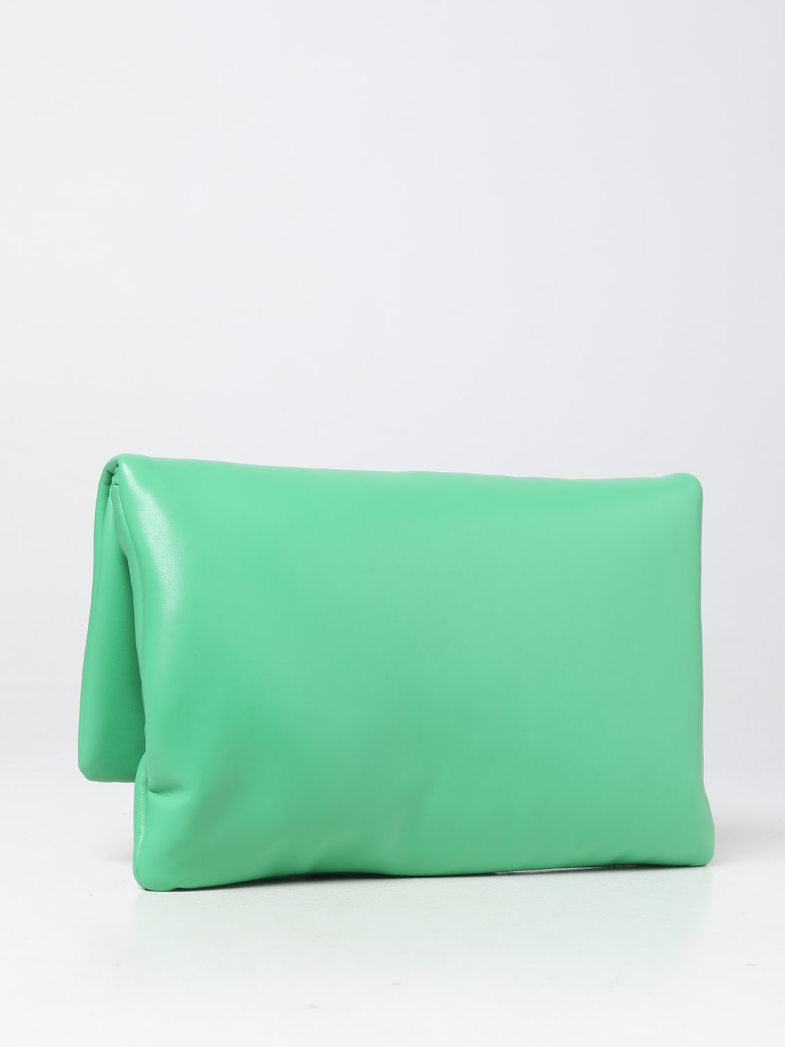 MSGM CLUTCH: MSGM clutch in synthetic nappa leather, Green - Img 2