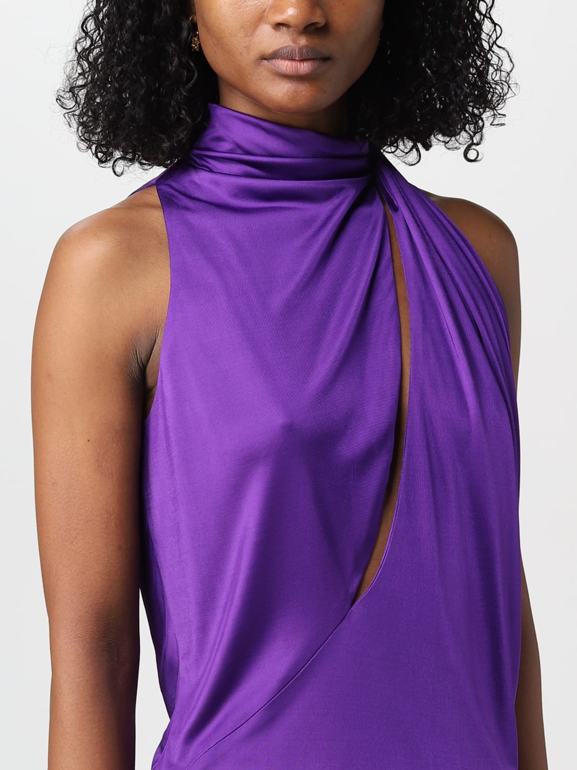 VERSACE TOP: Chemise femme Versace, Violet - Img 5