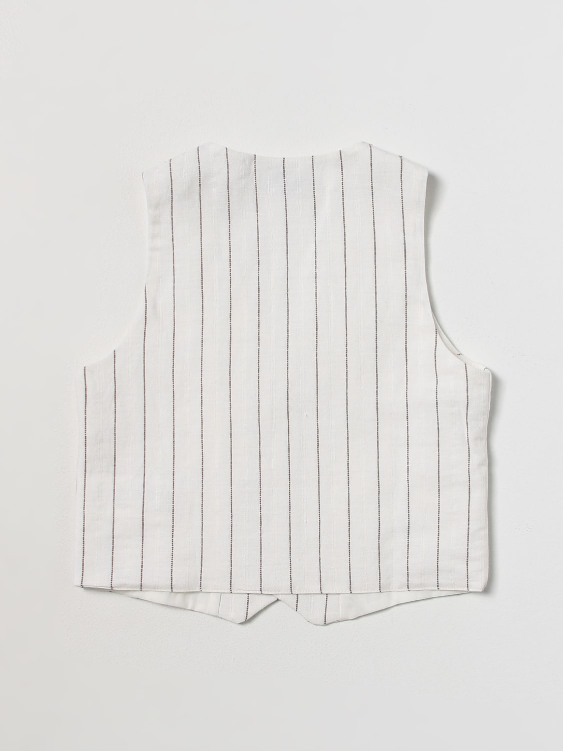 MANUEL RITZ WAISTCOAT: Manuel Ritz boys' vest, Ecru - Img 2