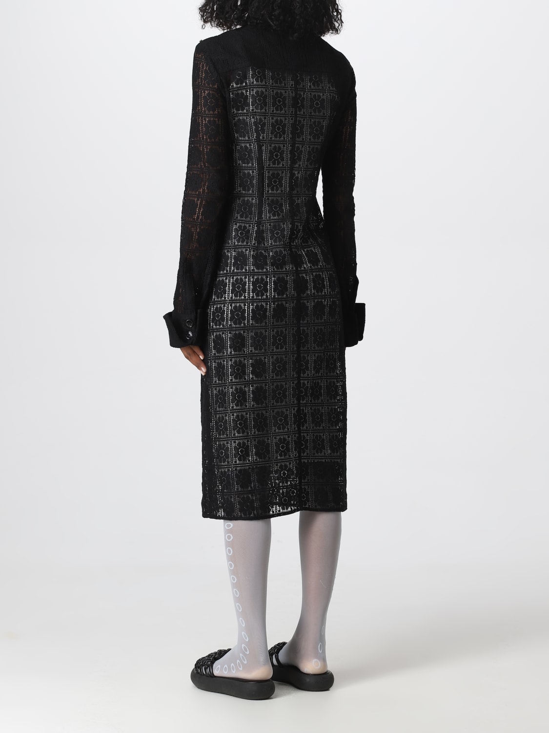 SPORTMAX ABITO: Abito Sportmax in pizzo valecienne, Nero - Img 2
