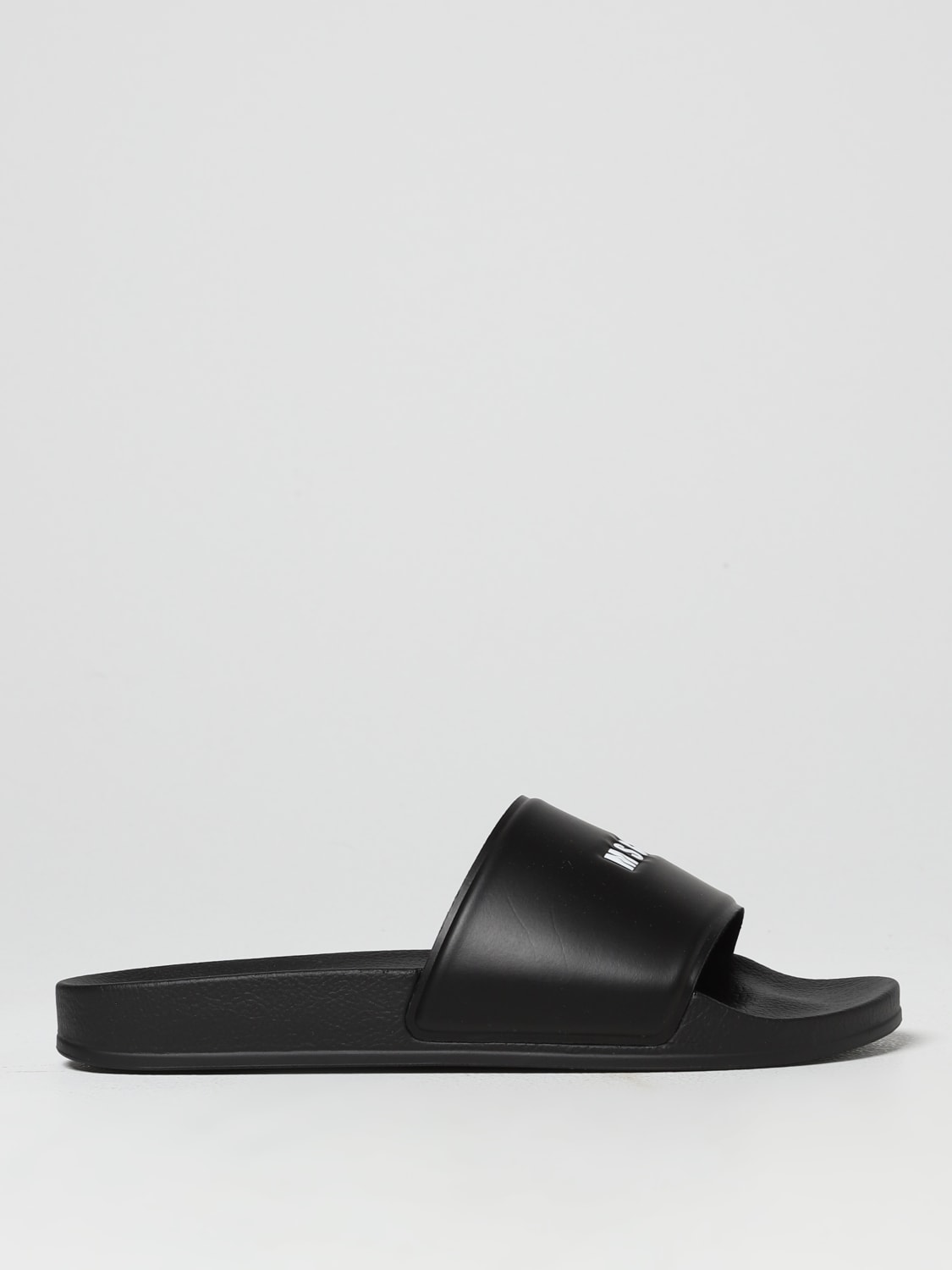 MSGM SANDALS: MSGM rubber slides, Black - Img 1