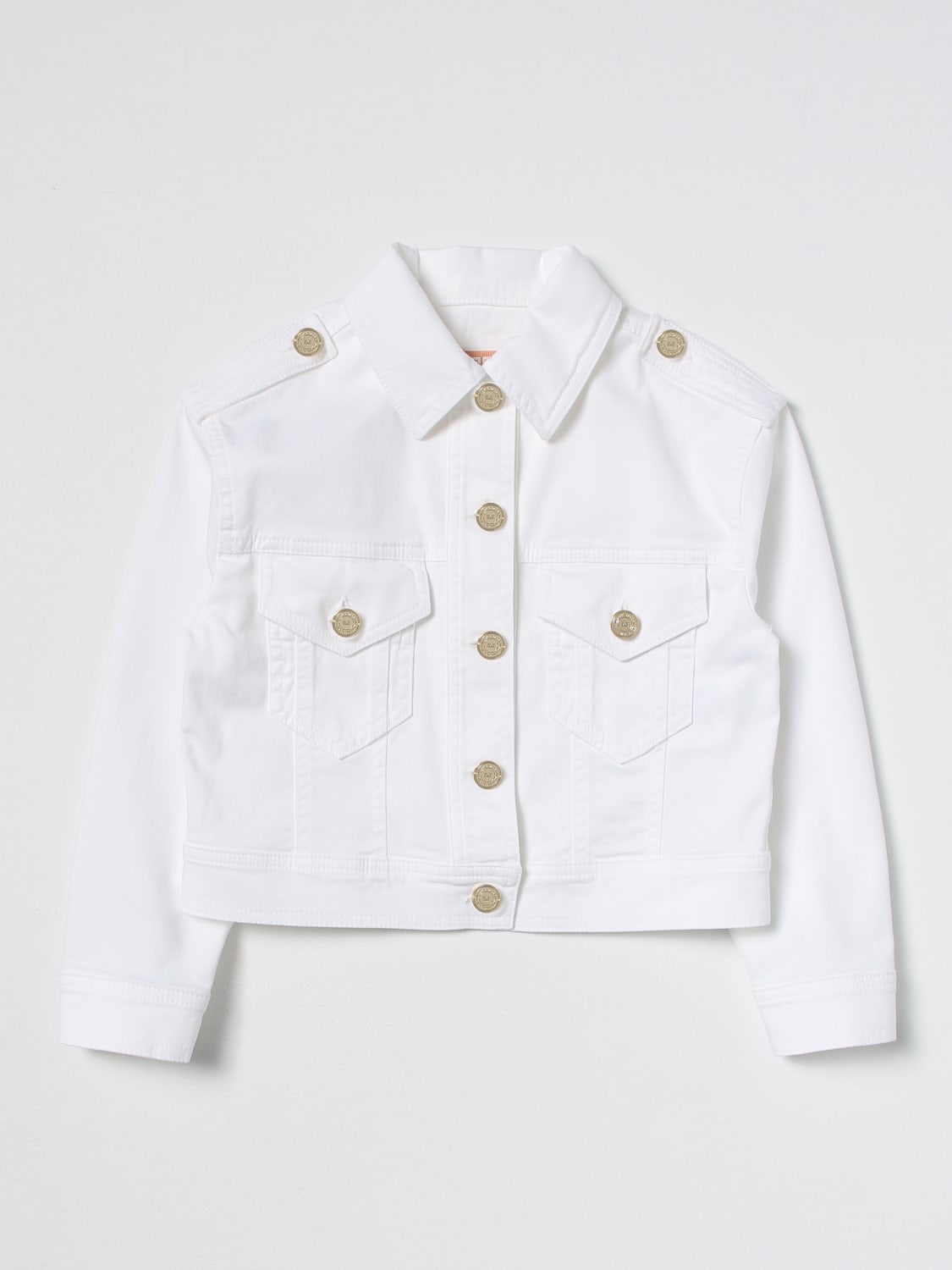 ELISABETTA FRANCHI LA MIA BAMBINA JACKET: Jacket kids Elisabetta Franchi La Mia Bambina, Ivory - Img 1