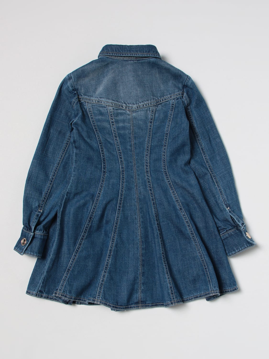 ELISABETTA FRANCHI LA MIA BAMBINA DRESS: Dress kids Elisabetta Franchi La Mia Bambina, Denim - Img 2