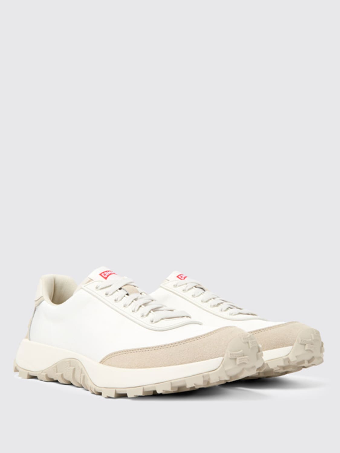 CAMPER SNEAKERS: Camper Drift Trail sneakers in leather and recycled fabric, White - Img 2