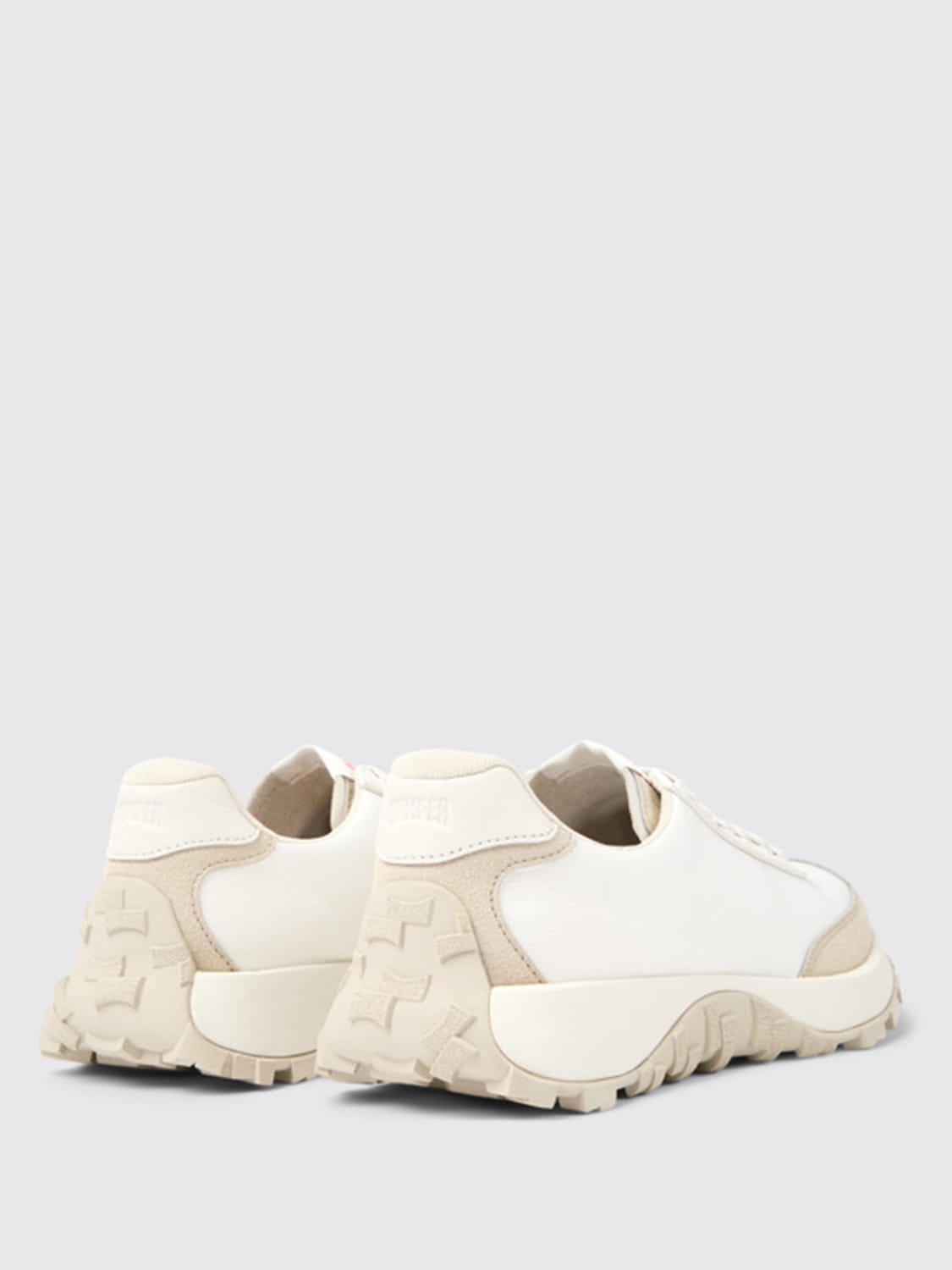 CAMPER SNEAKERS: Camper Drift Trail sneakers in leather and recycled fabric, White - Img 3