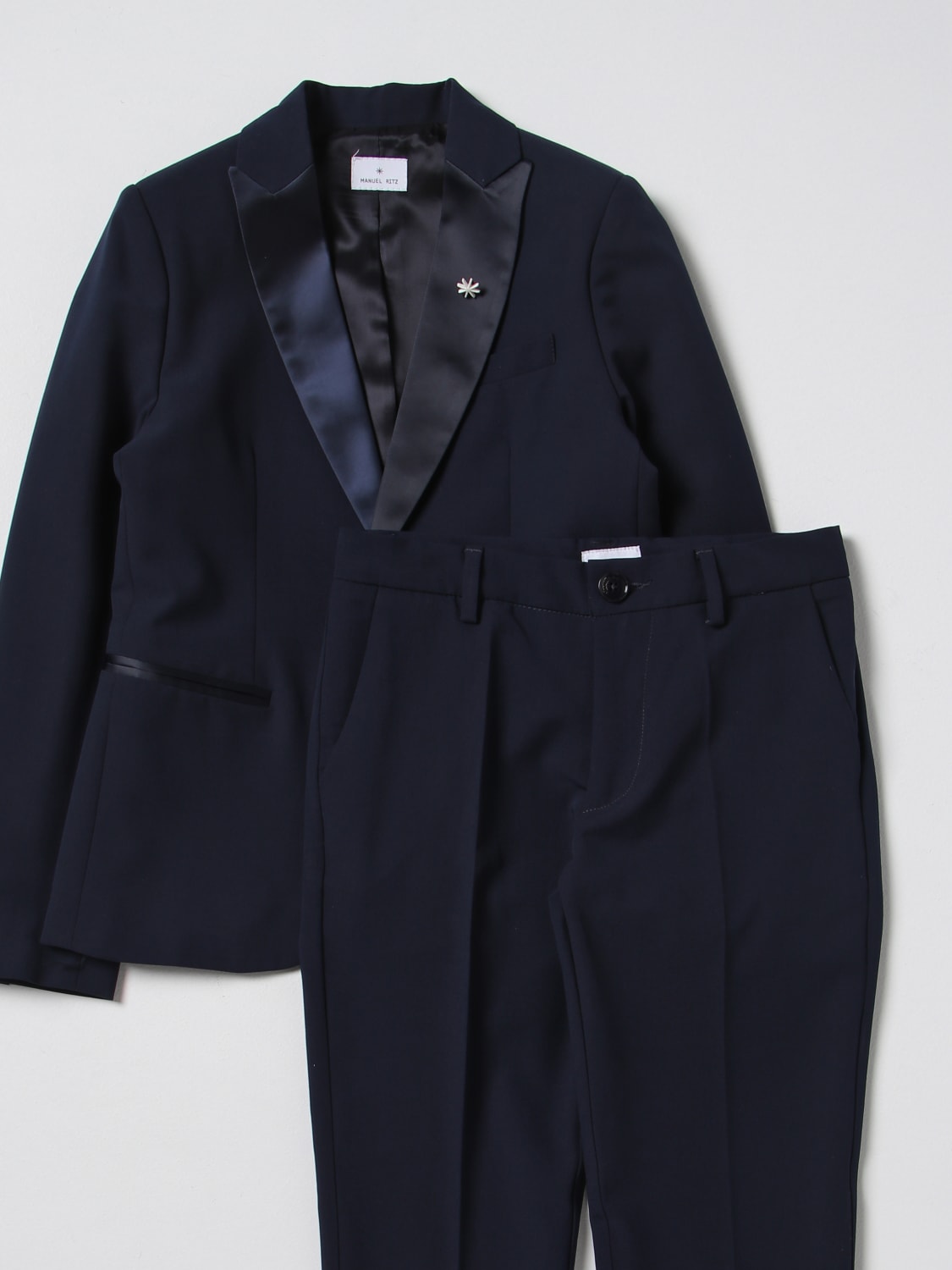 MANUEL RITZ スーツ: スーツ ボーイ Manuel Ritz, ブルー - Img 3