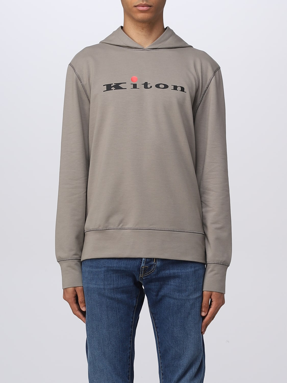 KITON SWEATSHIRT: Sweatshirt men Kiton, Dove Grey - Img 1