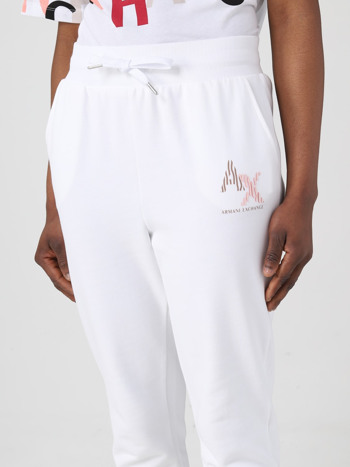 ARMANI EXCHANGE PANTS: Pants woman Armani Exchange, White - Img 3