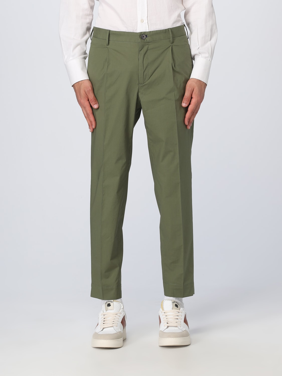 INCOTEX PANTS: Pants men Incotex, Green - Img 1