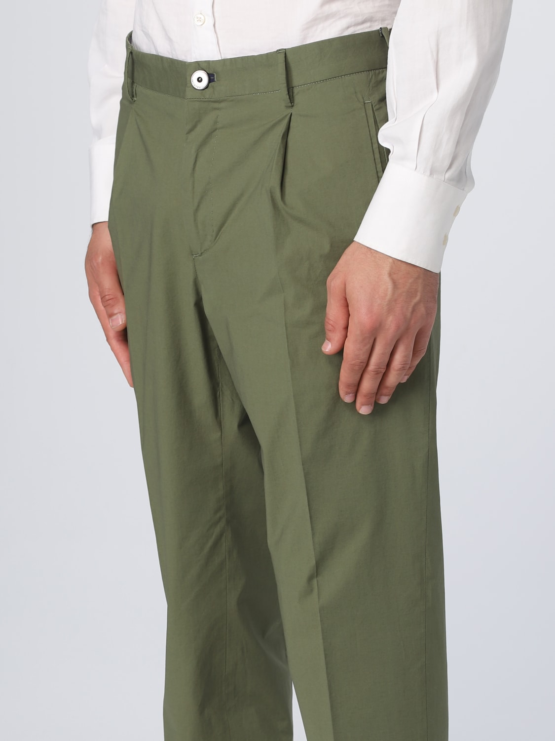 INCOTEX PANTS: Pants men Incotex, Green - Img 3