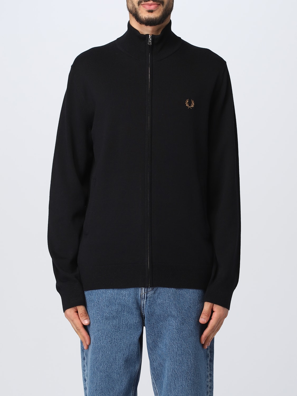 Giglio Cardigan Fred Perry in misto lana merino