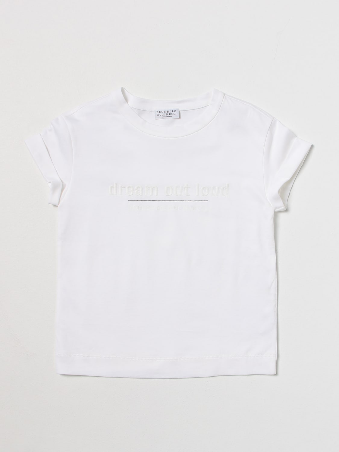 BRUNELLO CUCINELLI T-SHIRT: Brunello Cucinelli cotton T-shirt, White - Img 1