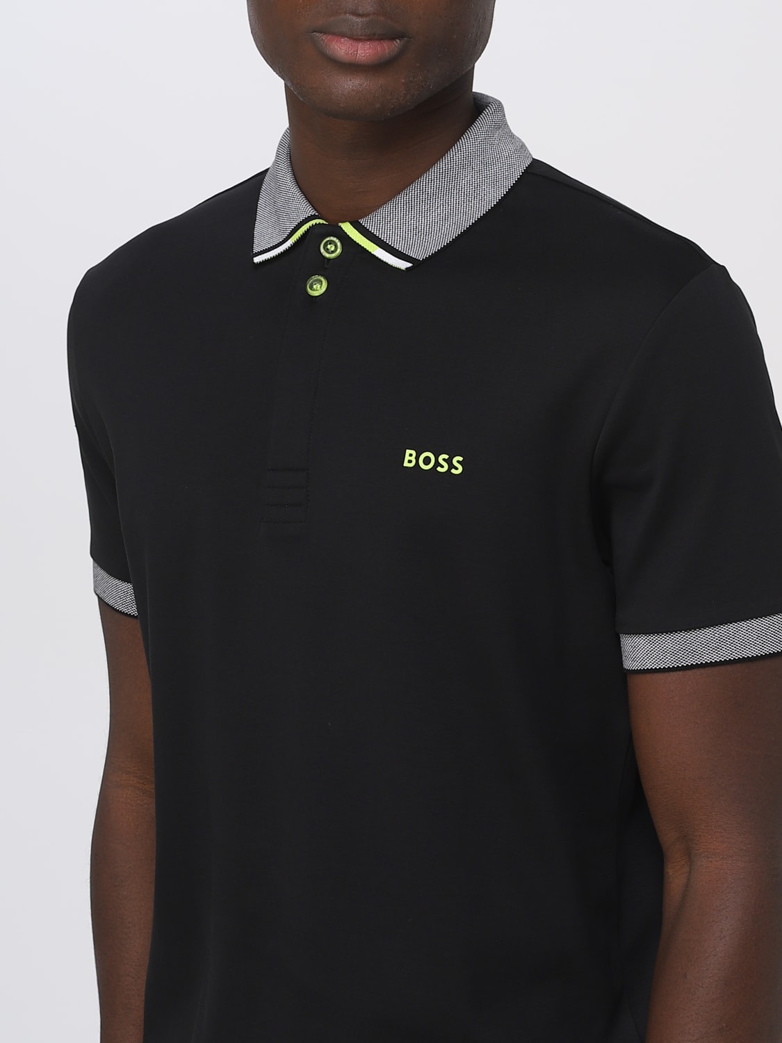 BOSS POLO SHIRT: Polo shirt men Boss, Black - Img 3