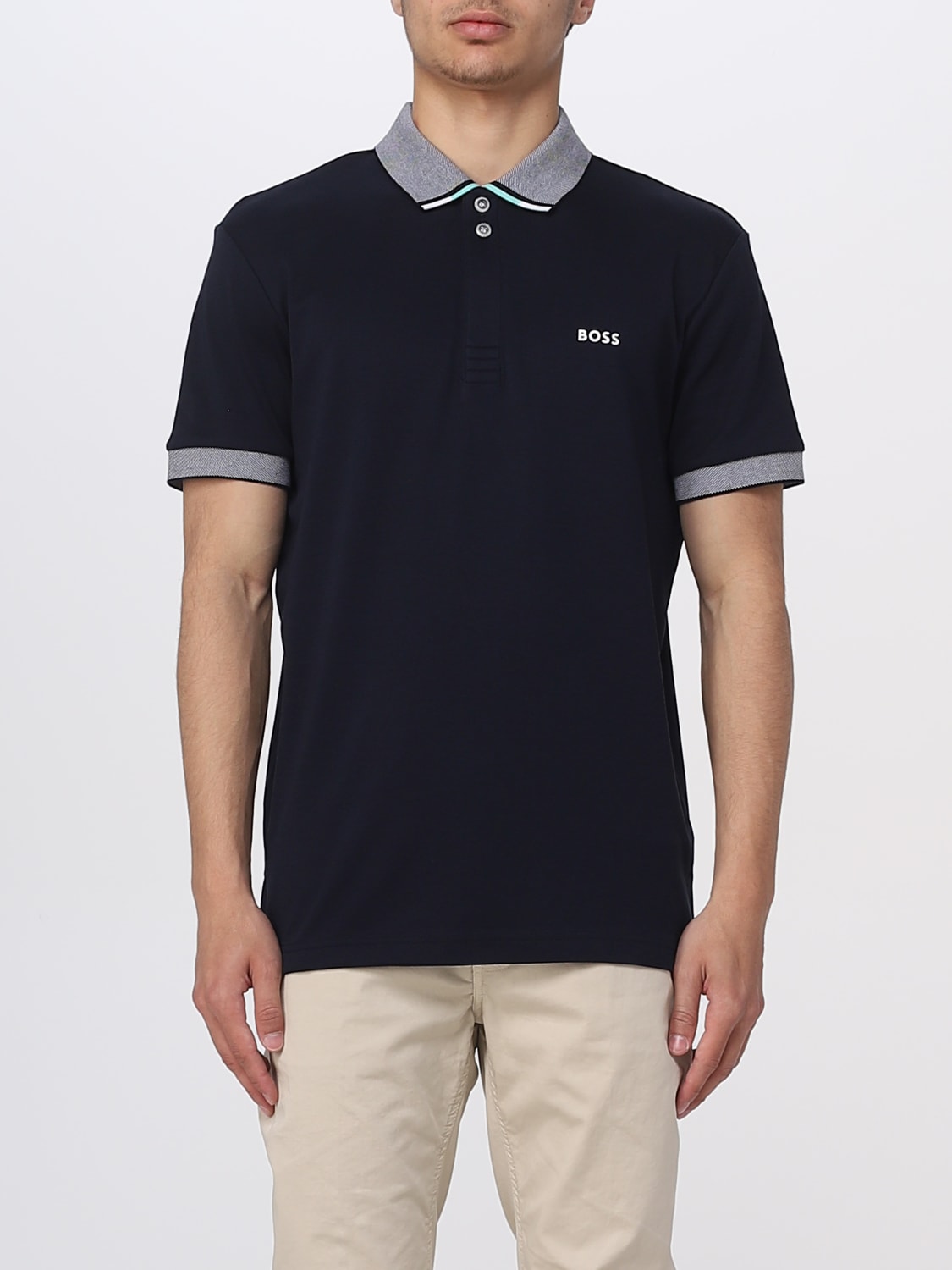 BOSS POLO: Polo Boss in cotone, Blue - Img 1