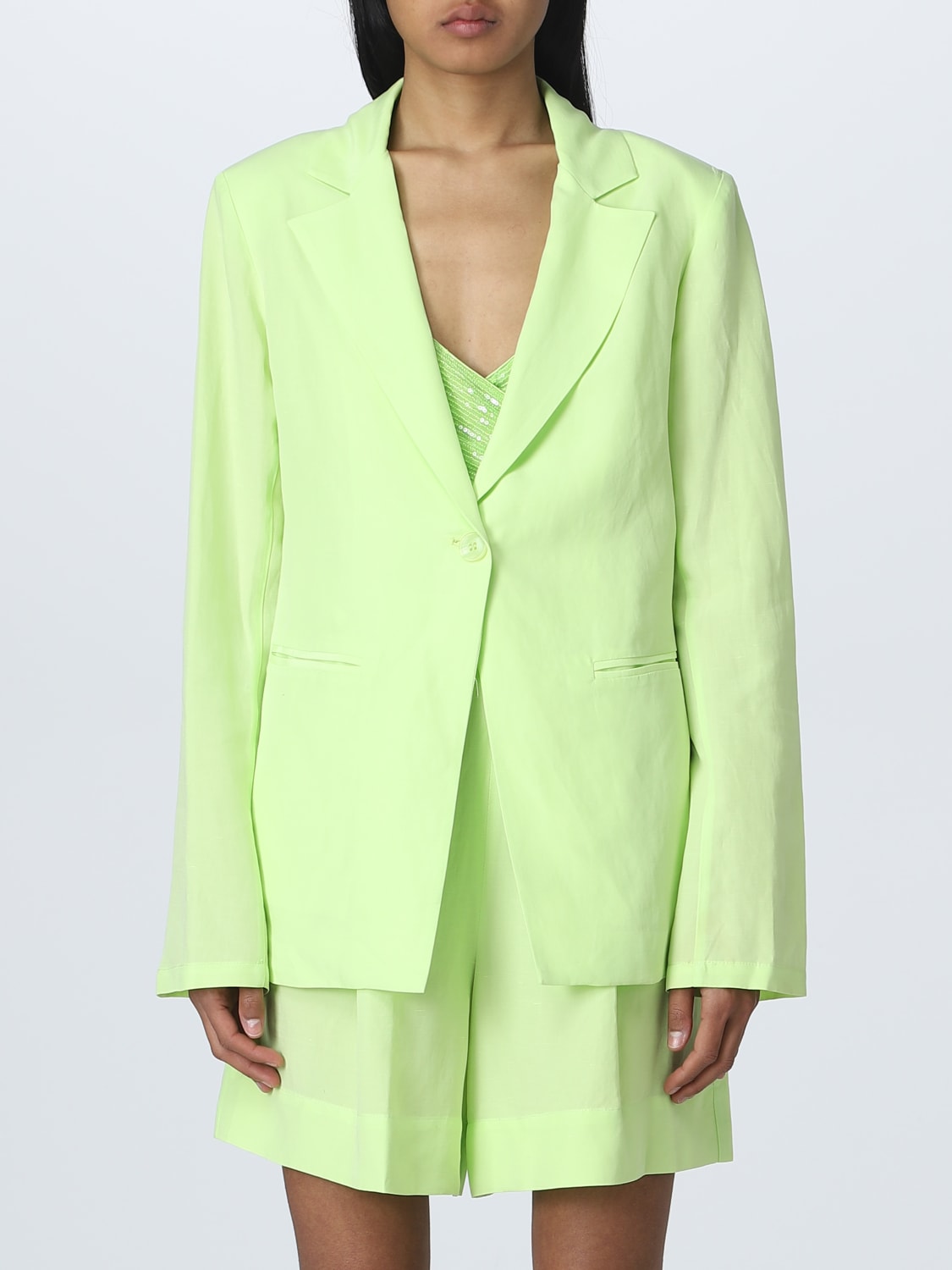 アウターその他 LIU JO Woman Blazer Lime WA3002T4818 30535 Liu Jo Outlet: Blazer woman - Lime | Liu Jo blazer