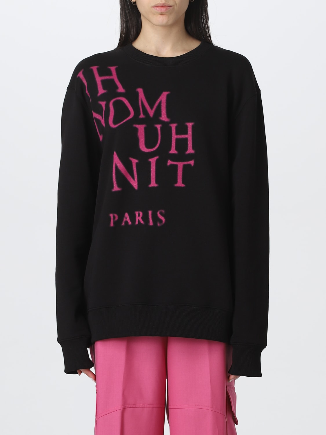 IH NOM UH NIT SWEATSHIRT: Sweatshirt woman Ih Nom Uh Nit, Black - Img 1