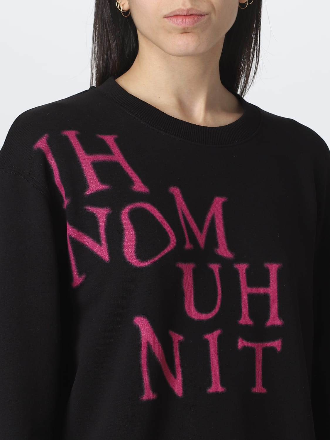 IH NOM UH NIT SWEATSHIRT: Sweatshirt woman Ih Nom Uh Nit, Black - Img 3