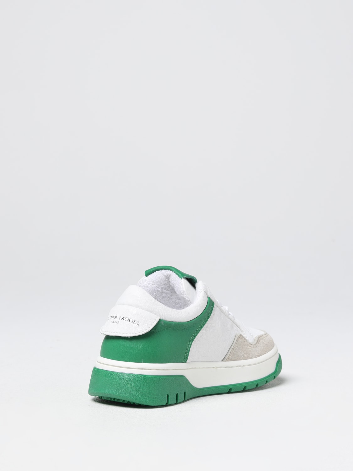 PHILIPPE MODEL JUNIOR SNEAKERS: Sneakers Philippe Model Junior in pelle, Bianco - Img 3