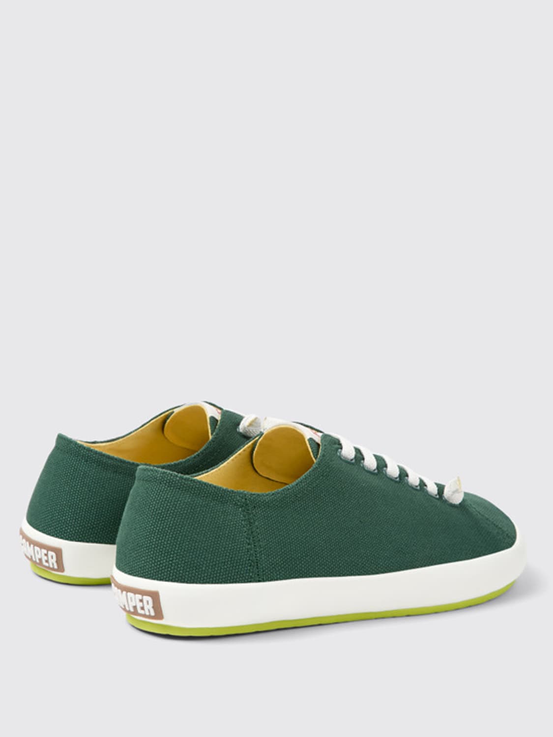 CAMPER SNEAKERS: Sneakers Peu Rambla Camper in cotone riciclato, Verde - Img 3